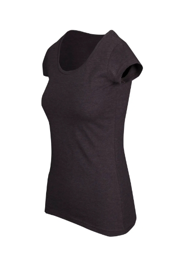 Picture of RAMO, Ladies Marl Scoop Neck T-Shirt